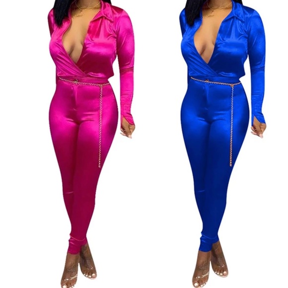COPY - 🔥🔥Sexy Satin-Look 2 pc Set New W/O tags🔥🔥 - Picture 1 of 2
